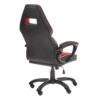 Siège gamer en simili cuir noir et rouge