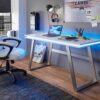 Chaise gaming blanche design