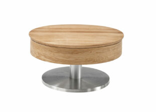 Table de salon ronde en bois MDF