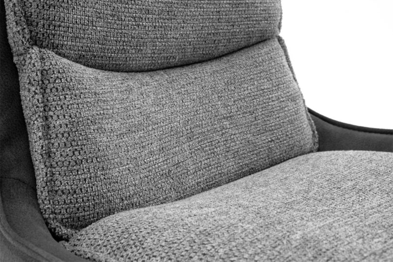 Assise confortable en tissu texturé