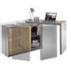 meuble bureau plateau pivotant