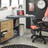 meuble bureau pivotant avec rangement
