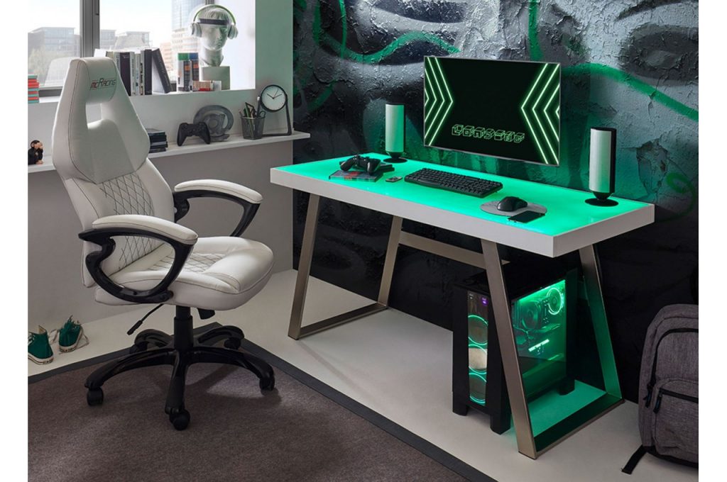 Bureau LEDS adolescent blanc mat