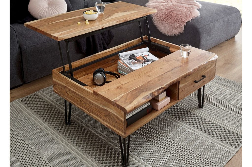 Table basse créative en bois massif
