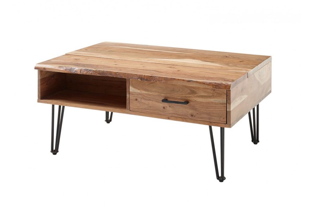 Table basse créative en bois massif