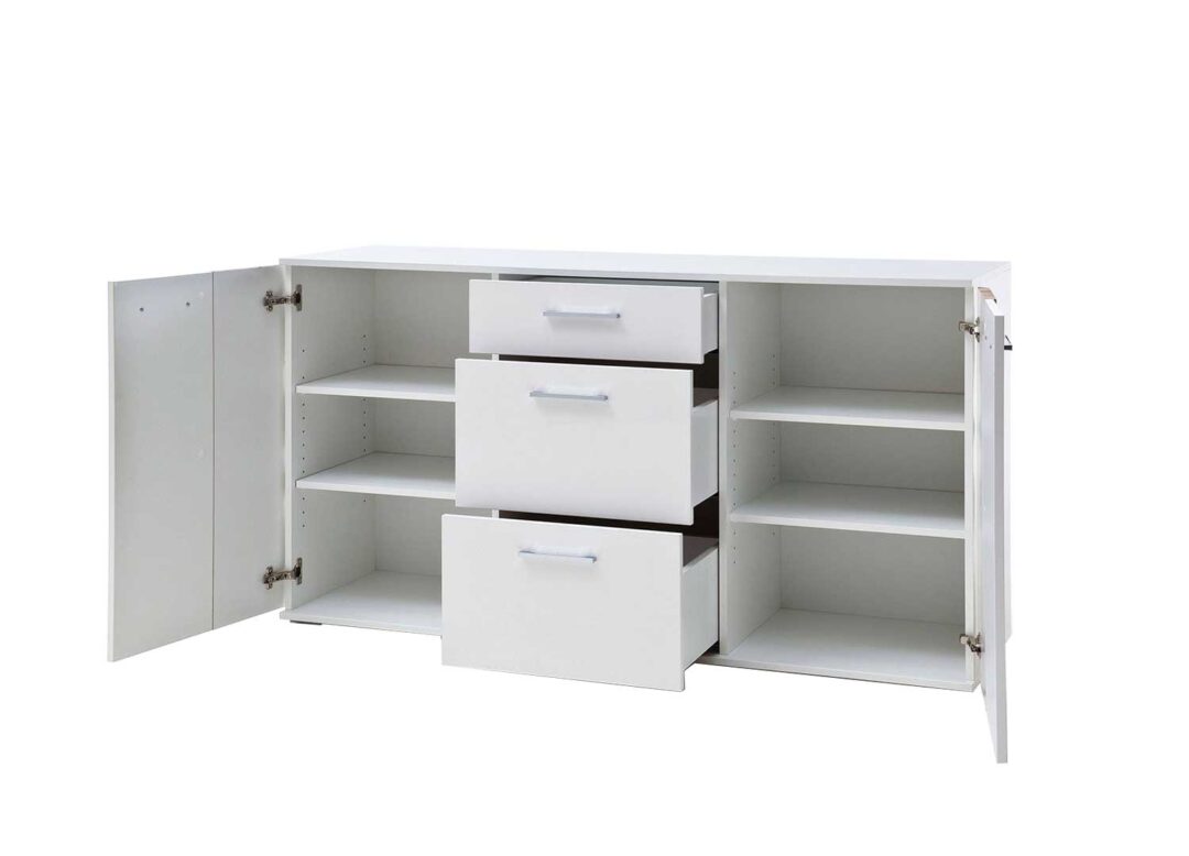 Buffetportetiroirsblancmatetboisdesign