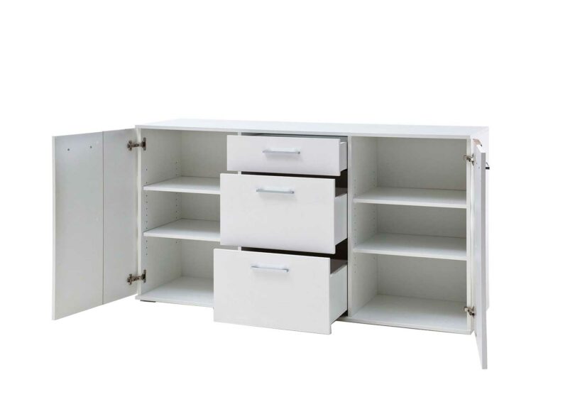 Buffetportetiroirsblancmatetboisdesign