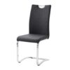 Chaise en tissu anthracite moderne