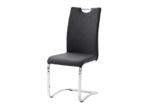 Chaise en tissu anthracite moderne