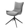 Chaise en tissu gris clair moderne - Gris clair