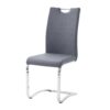 Chaise en tissu gris bleu moderne - Gris bleu