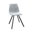 Chaise en microfibre grise