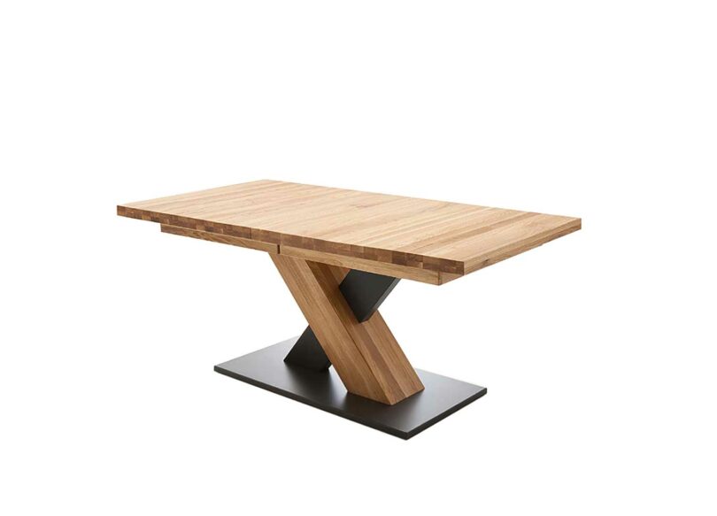 table de repas en bois massif extensible