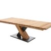 table à manger rectangulaire extensible bois massif