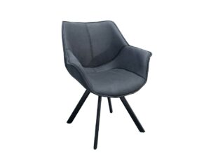 Chaise microfibre gris antique