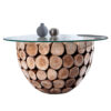 Table de salon en bois massif originale