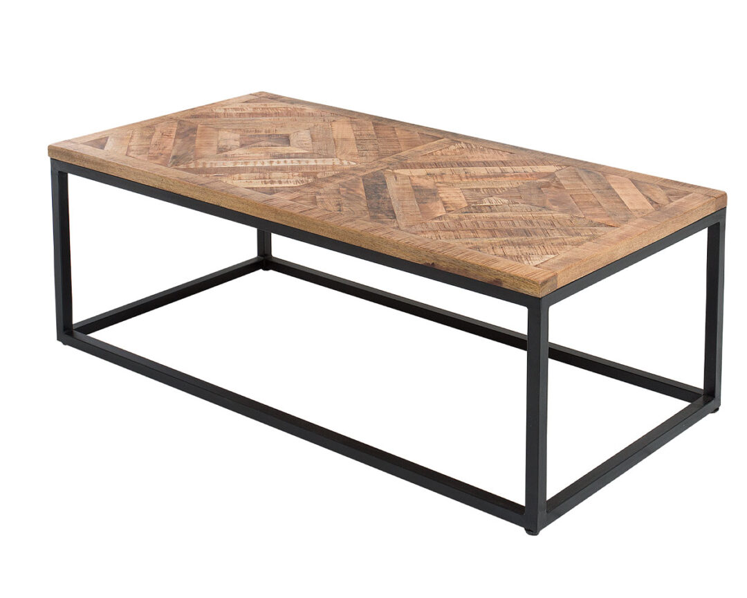Table basse industrielle en bois