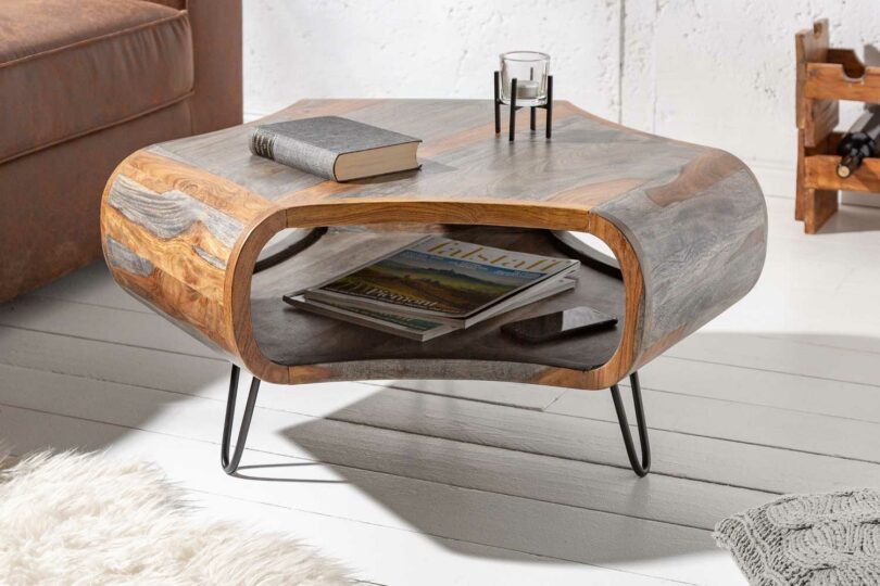 Table basse bois massif naturel