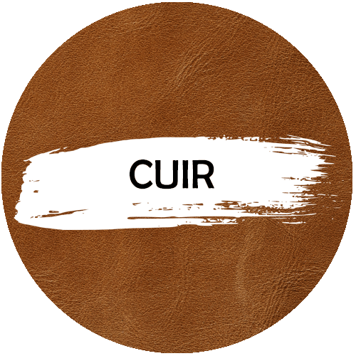 Cuir marron véritable