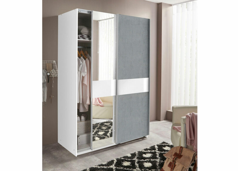 Armoire  portes avec miroir