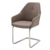 Chaise taupe pied luge - Taupe