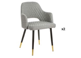 Chaise de salle à manger gris clair