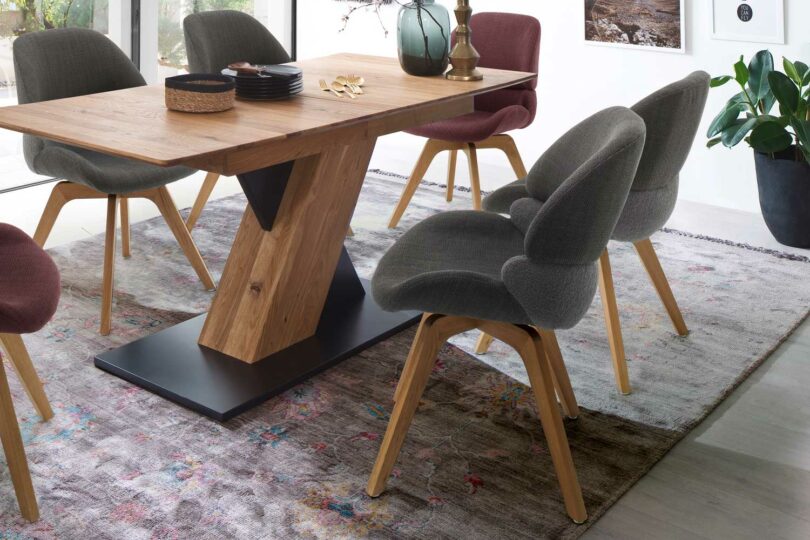 Chaise de séjour en tissu moderne