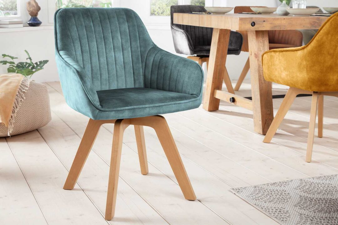 Chaise de séjour bleu lagon