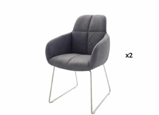 Chaise de séjour grise moderne