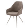 Chaise taupe pieds ovales - Taupe