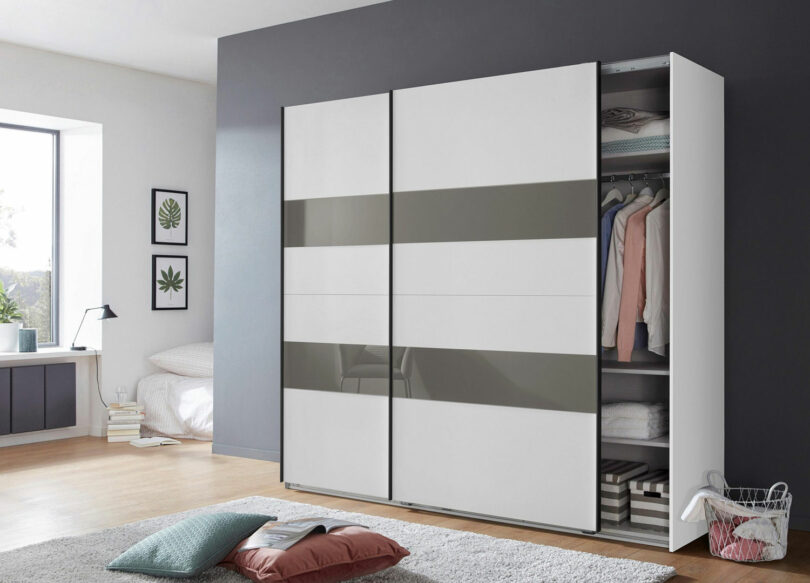Grande armoire design à double penderie