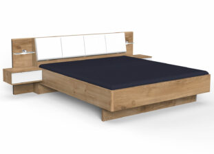 Lit adulte moderne chevet suspendu