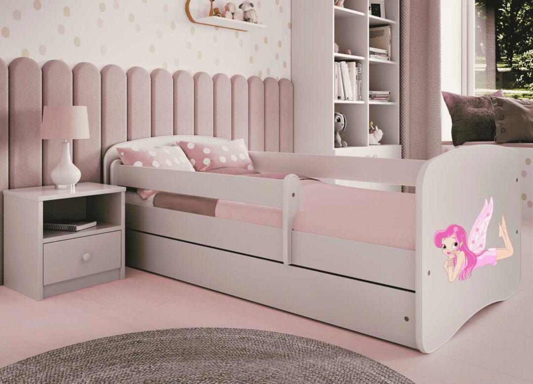Lit blanc enfant fée