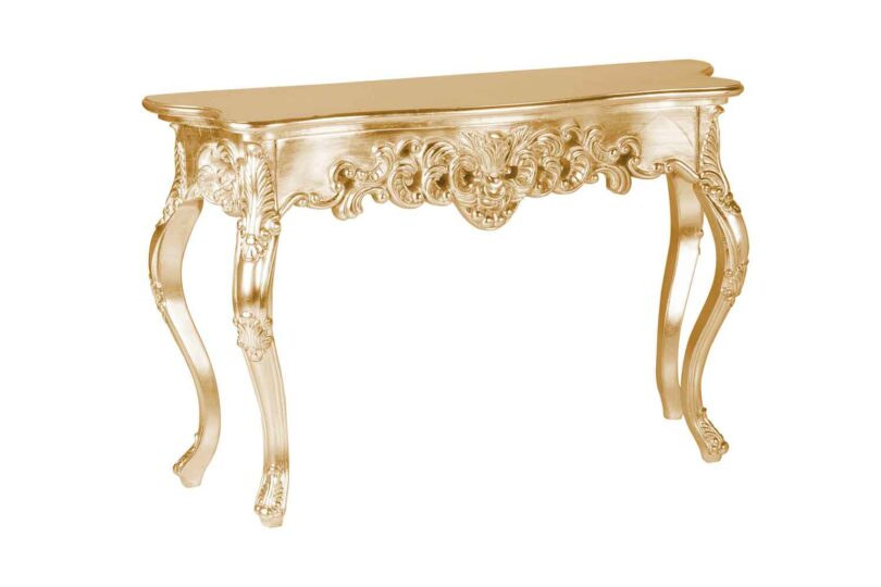 Console de salon baroque dorée