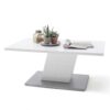 Table basse laquée blanc brillant