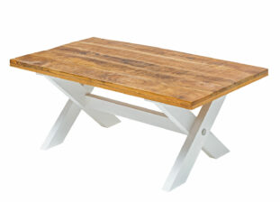 table basse pas cher en bois massif style shabby chic