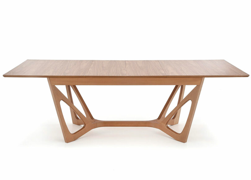 Table de salle à manger en bois plaqué de noyer