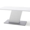 Table à manger design laquée blanc