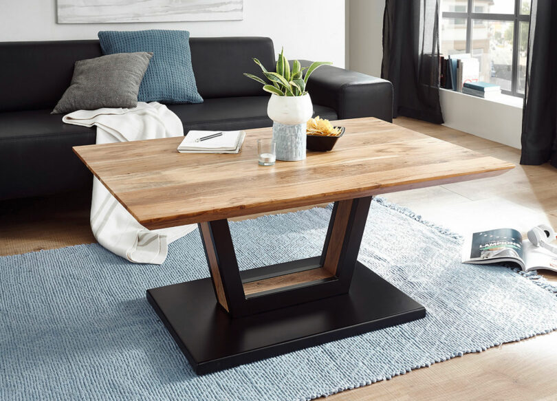 Table basse en bois de chêne massif