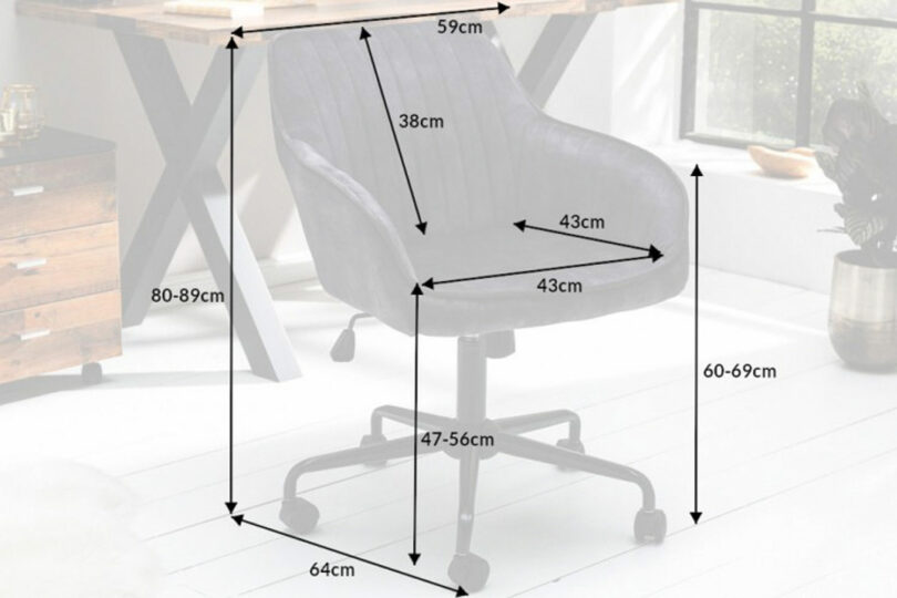 Dimensions du siège de bureau