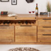 buffet de salle a manger moderne en bois massif verni