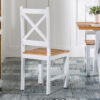 chaise shabby chic blanche et bois