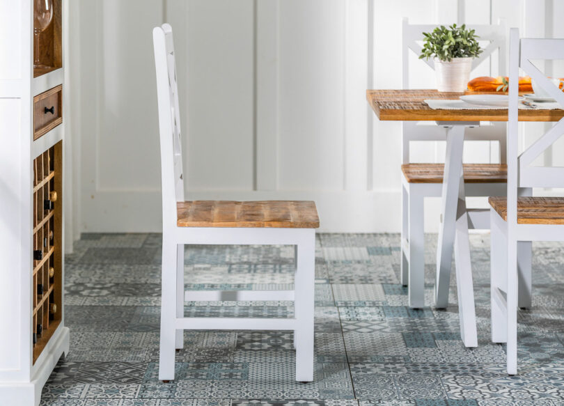 chaise de table de repas vintage