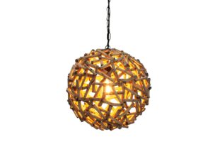 luminaire suspendu bois flotté