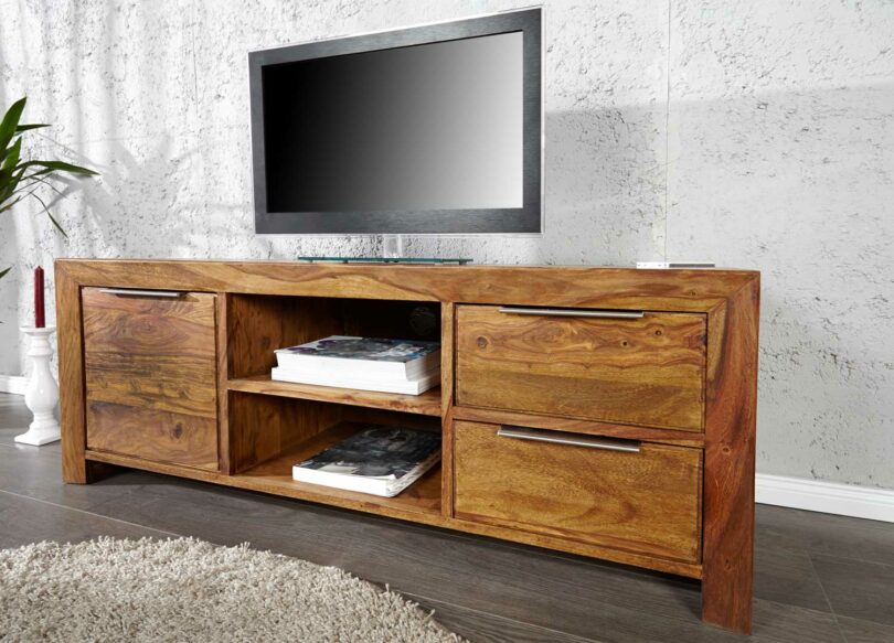 meuble télé en bois pas cher