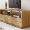 meuble télé moderne style industriel bois et métal