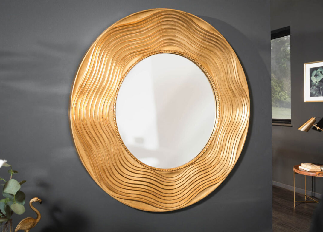 miroirrondcmdoréavecondulation