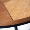 qualité du plateau de la table basse ronde en bois