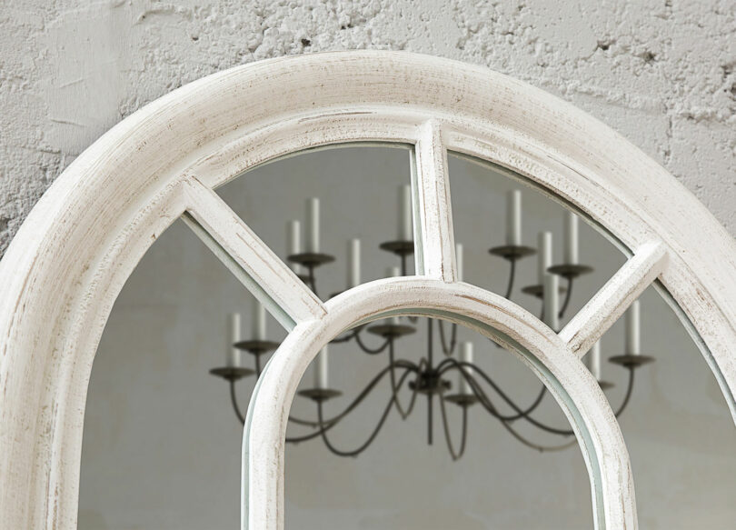 détail miroir shabby chic