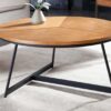 table basse ronde moderne et design en bois